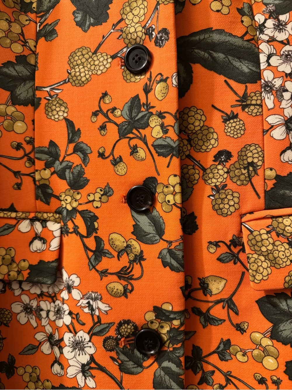 NWT J. Crew Collection Ratti Regent Top Coat Terracotta Floral Wool Blend Size 6 - Picture 4 of 16